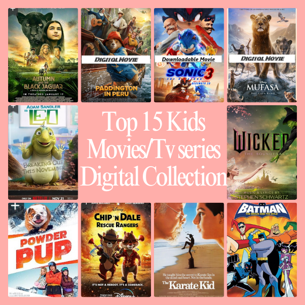 Top 15 Kids Movies and TV Series Digital Collection