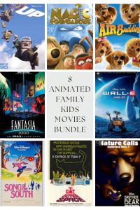 8 Animated Family Kids Digital Movies Bundle